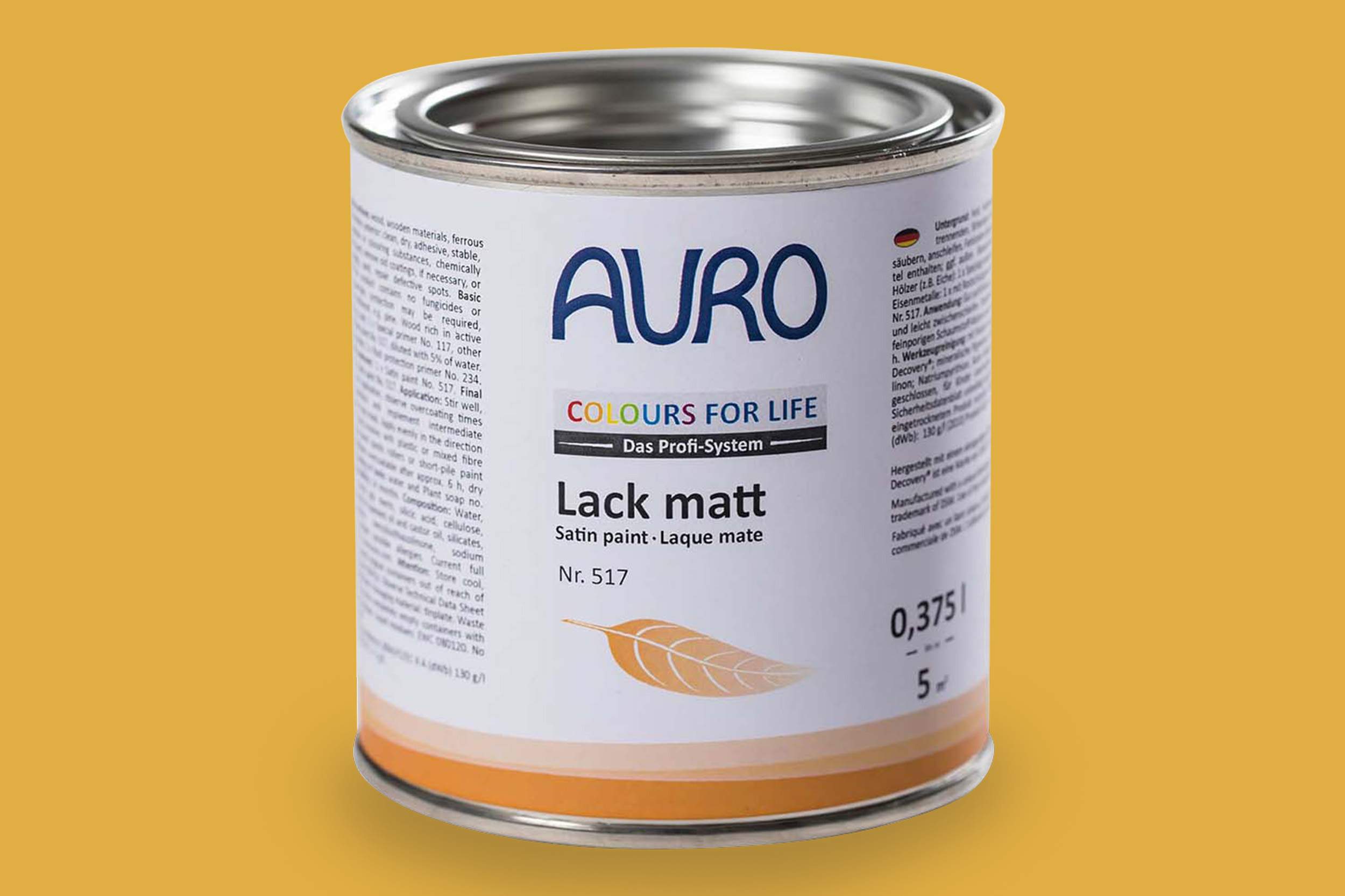 Auro Lack matt Nr. 517 Gelbtöne Colours for Life