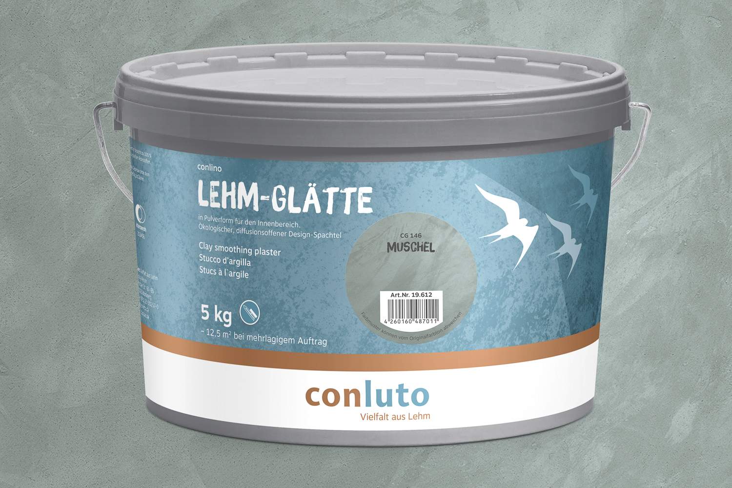 conluto Lehm-Glätte Muschel