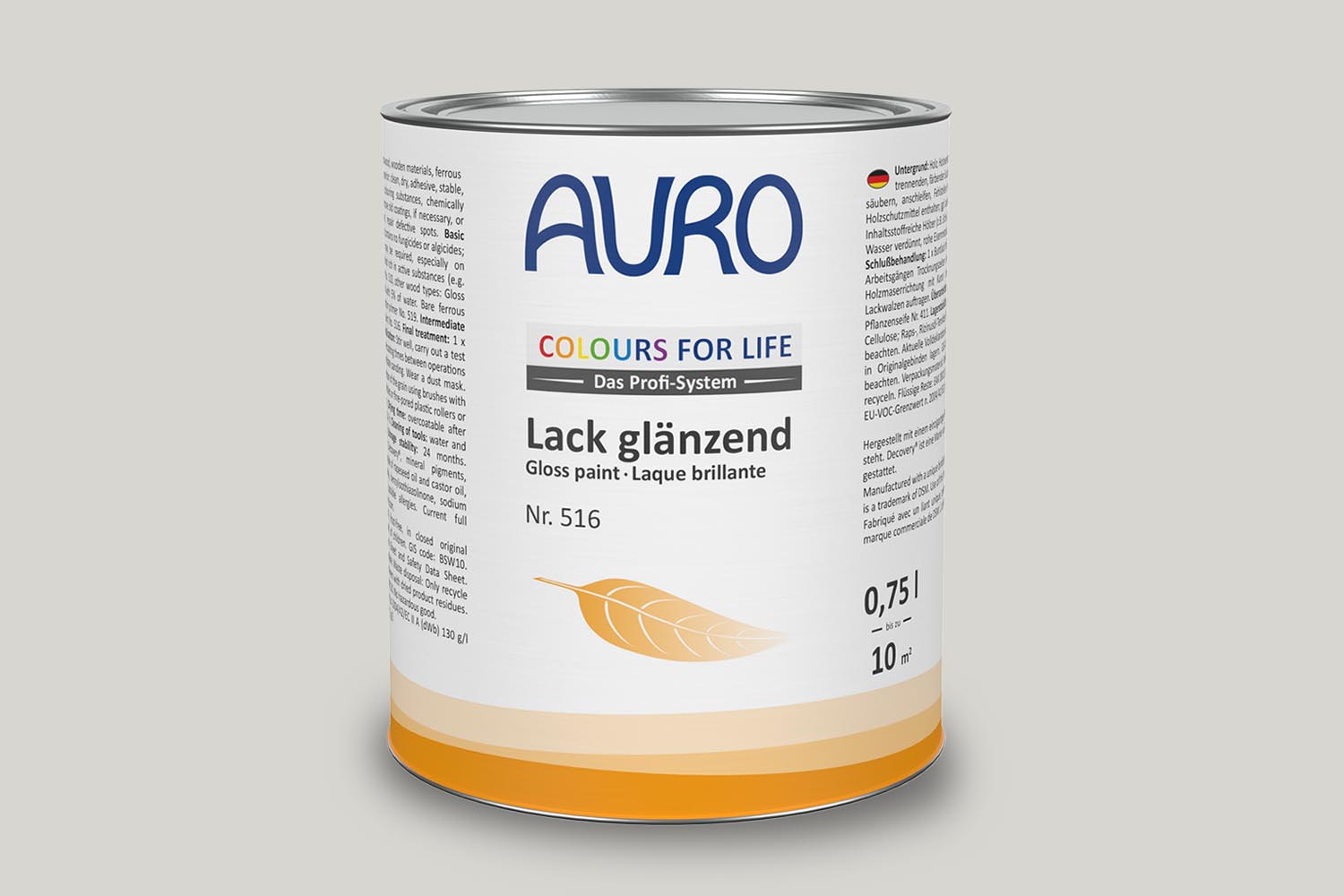 Auro Lack glänzend Nr. 516 pale grey Colours for Life