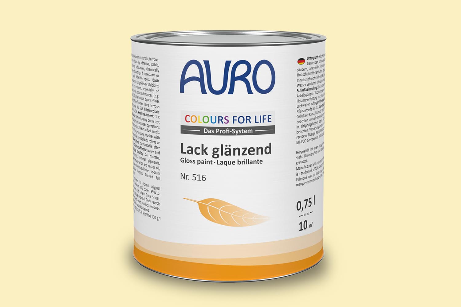 Auro Lack glänzend Nr. 516 Gelbtöne Colours for Life