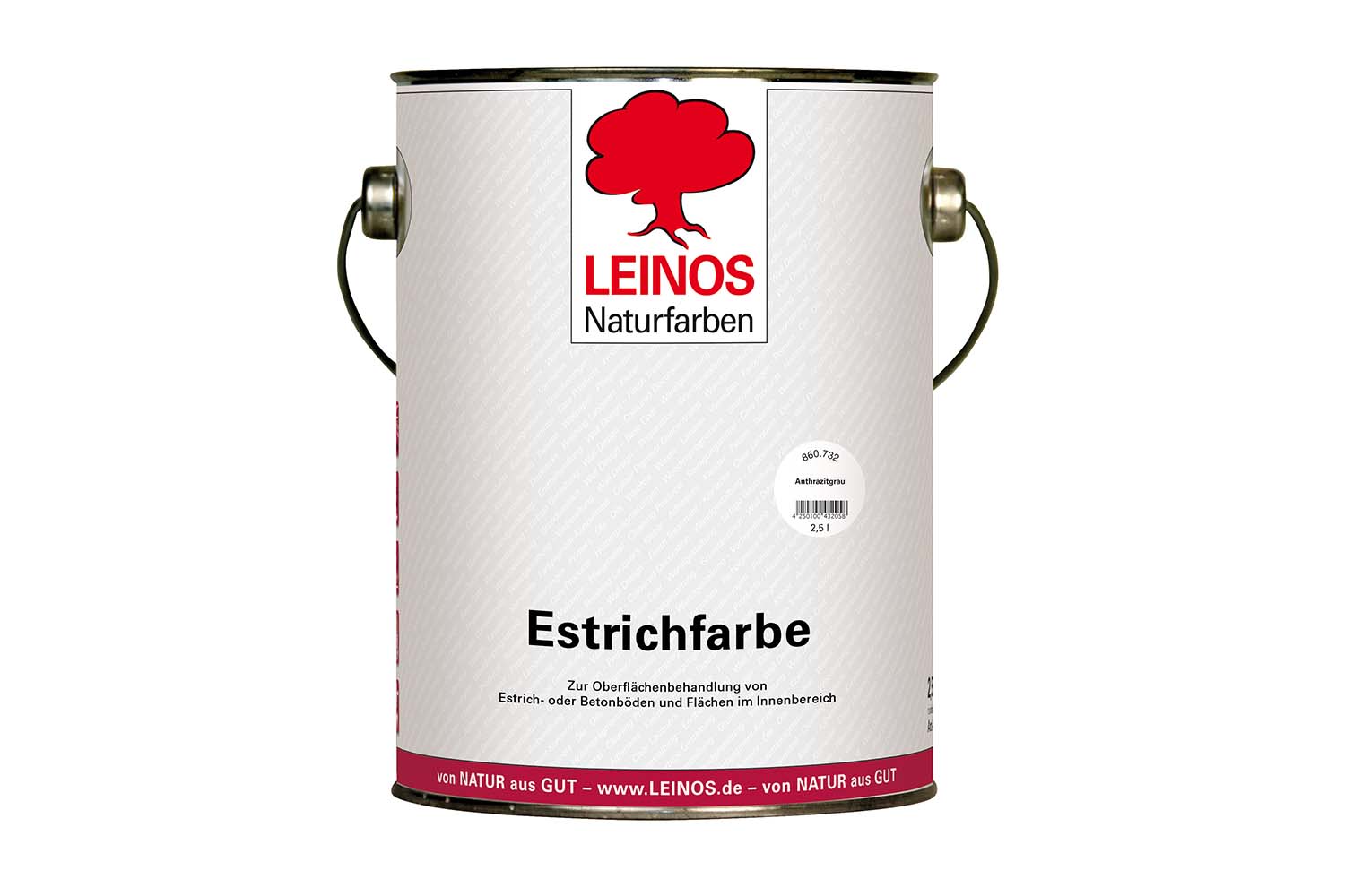 Leinos Estrichfarbe 860 Anthrazitgrau