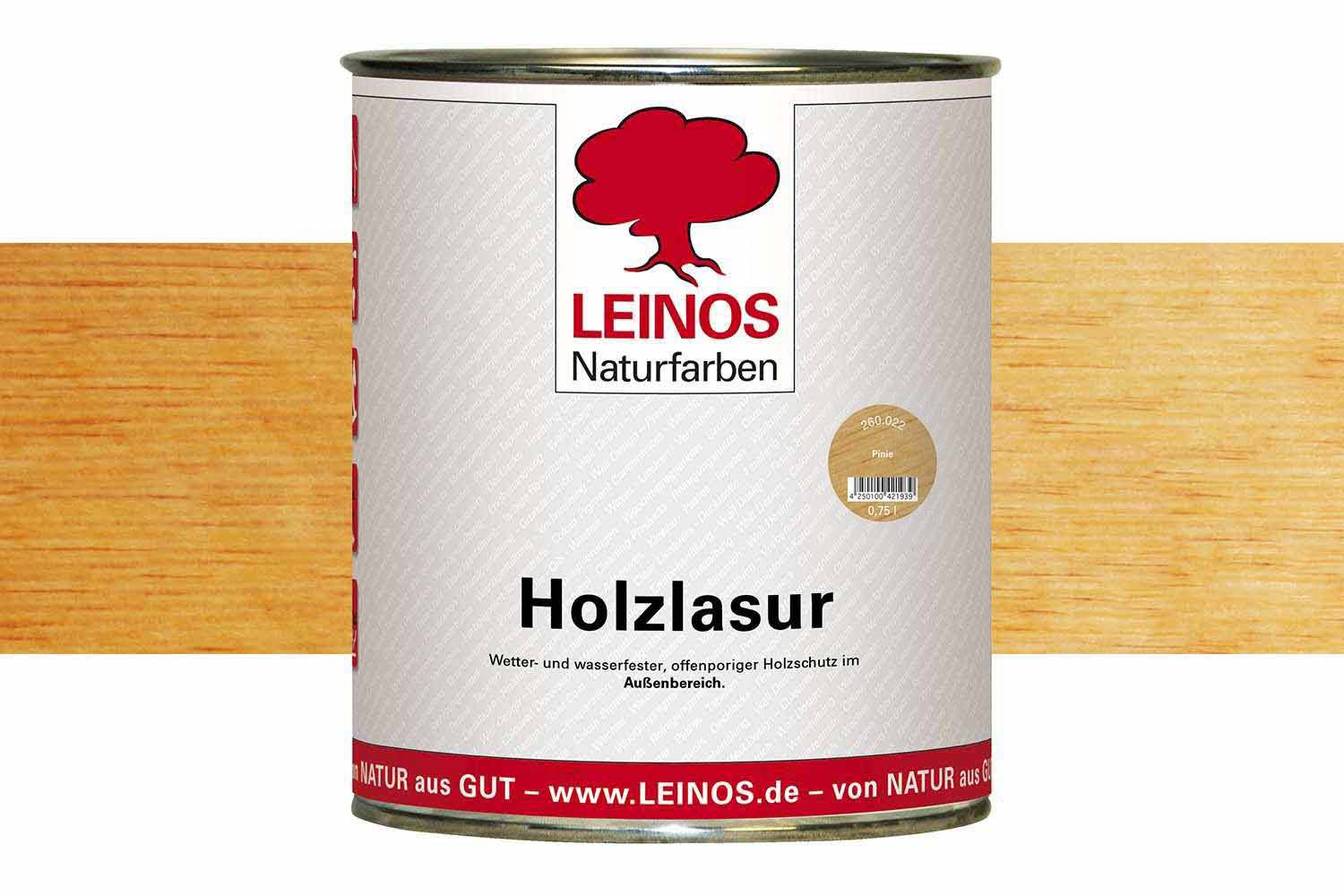 Leinos Holzlasur für außen 260 Pinie