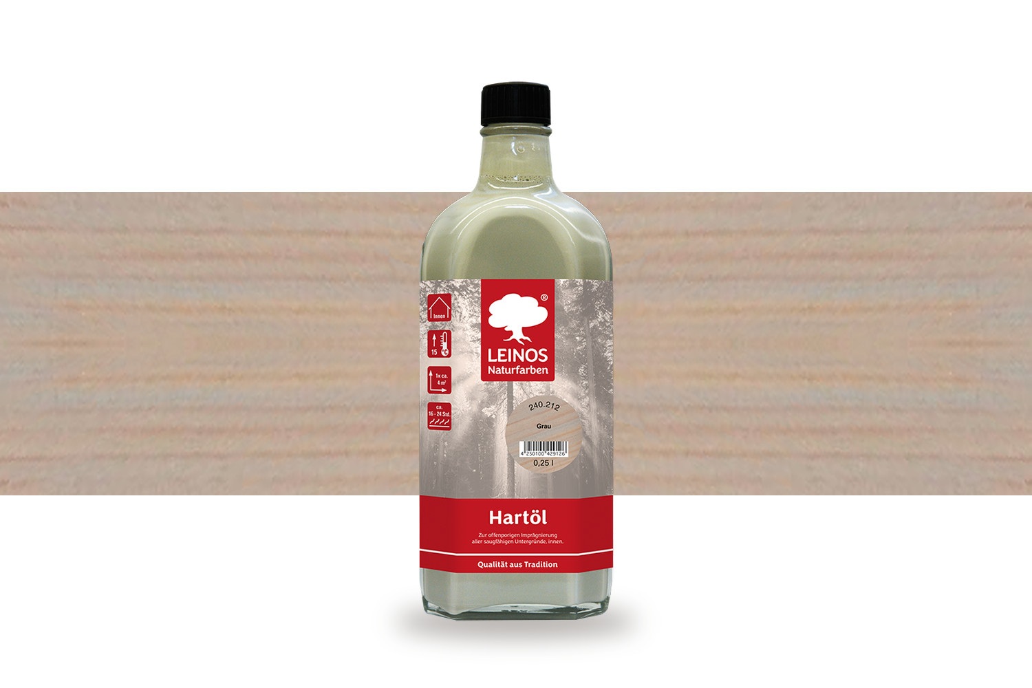 Leinos Hartöl 240 Grau