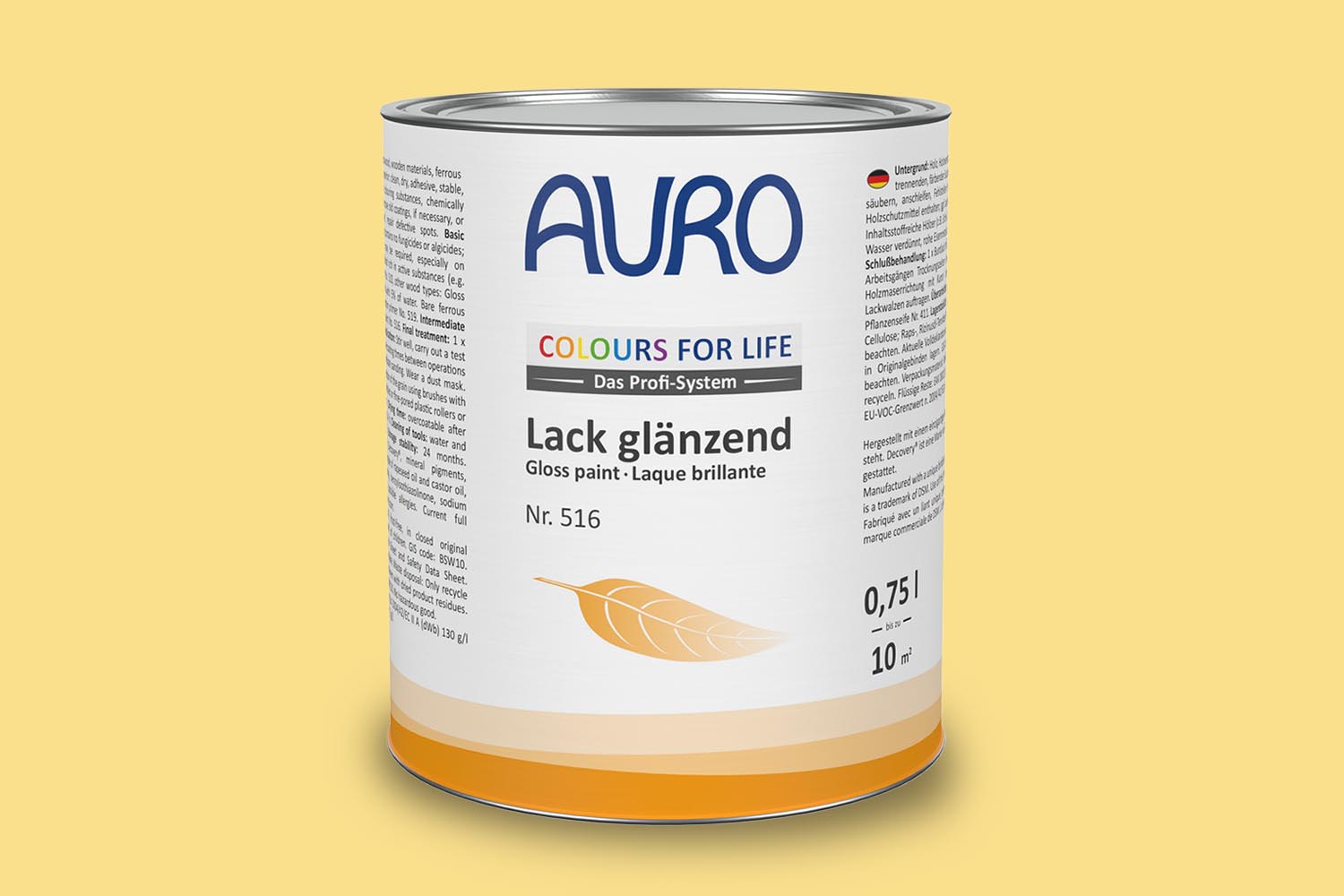 Auro Lack glänzend Nr. 516 Gelbtöne Colours for Life