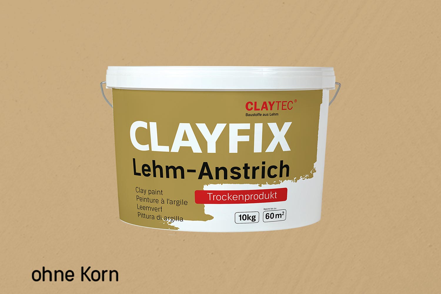 Claytec Clayfix Lehm-Anstrich ohne Korn