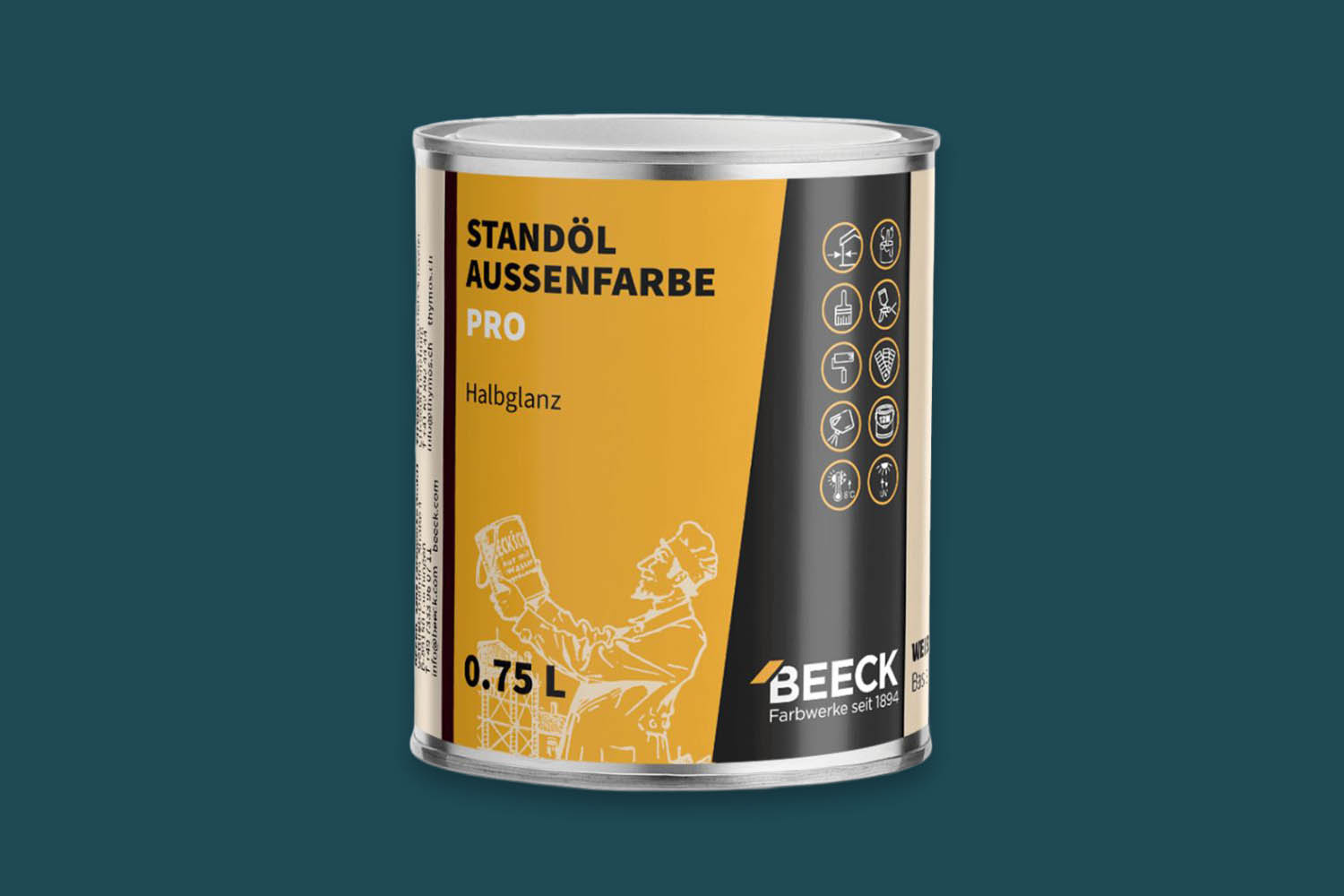 Beeck Standöl-Außenfarbe Pro seidenglanz Polar 02