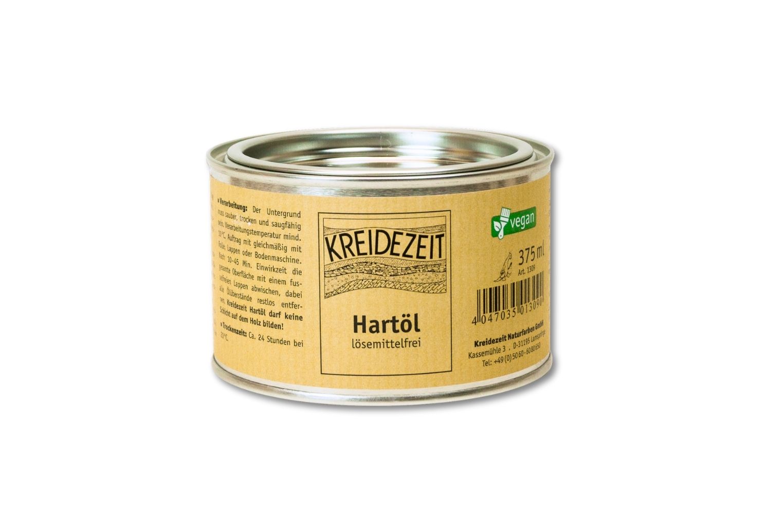 Kreidezeit Hartöl lösemittelfrei 0,375 Liter