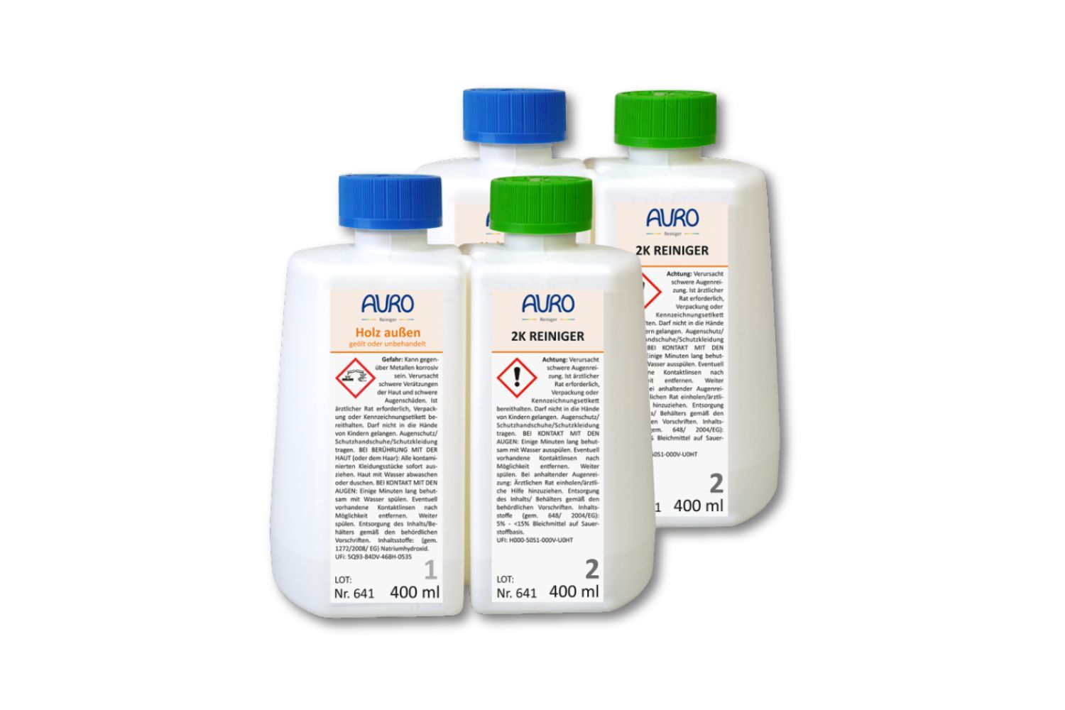 Auro 2K Reiniger Nr. 641 Holz außen 4 x 0,4 Liter