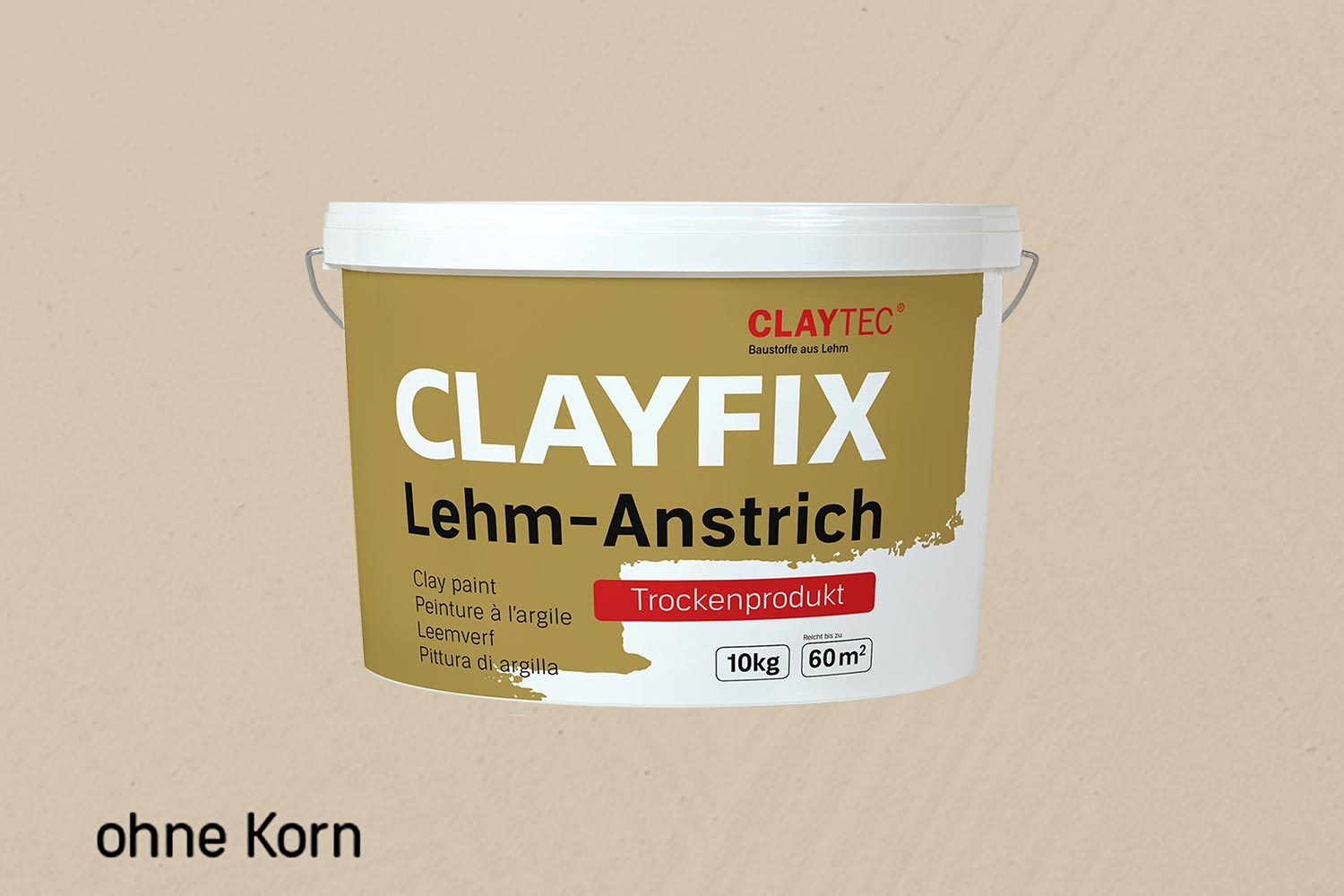 Claytec Clayfix Lehm-Anstrich ohne Korn