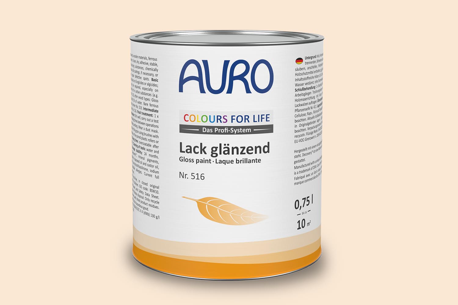 Auro Lack glänzend Nr. 516 soft peach Colours for Life
