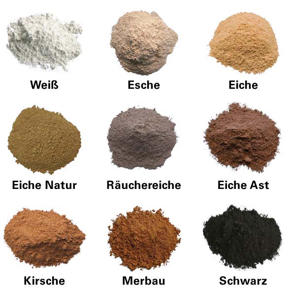 Leinos Holzspachtel Farben