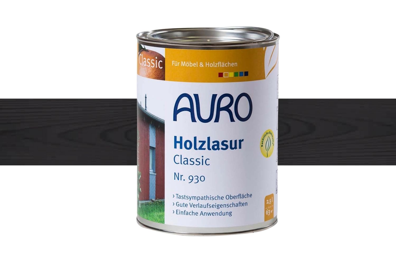 Auro Holzlasur Classic Nr. 930 - Schwarz