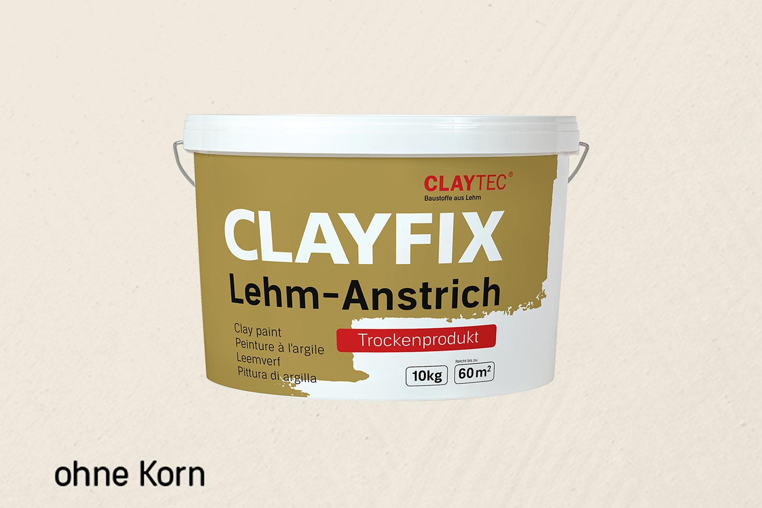 Claytec Clayfix Lehm-Anstrich ohne Korn