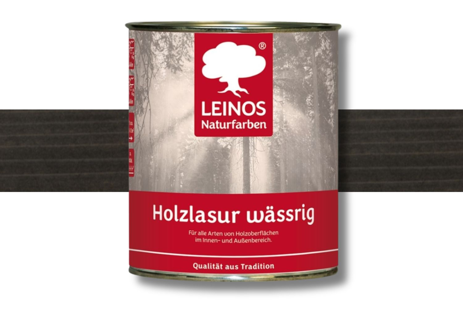 Leinos Holzlasur 266 wässrig Ebenholz 0,75 Liter