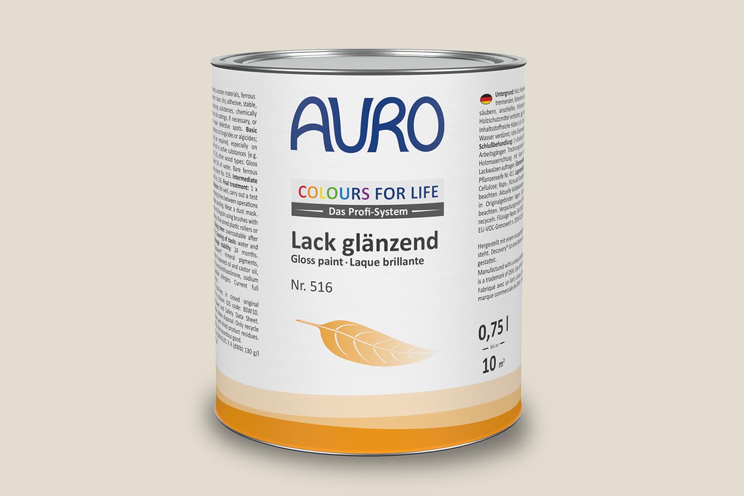 Auro Lack glänzend Nr. 516 natural beige Colours for Life
