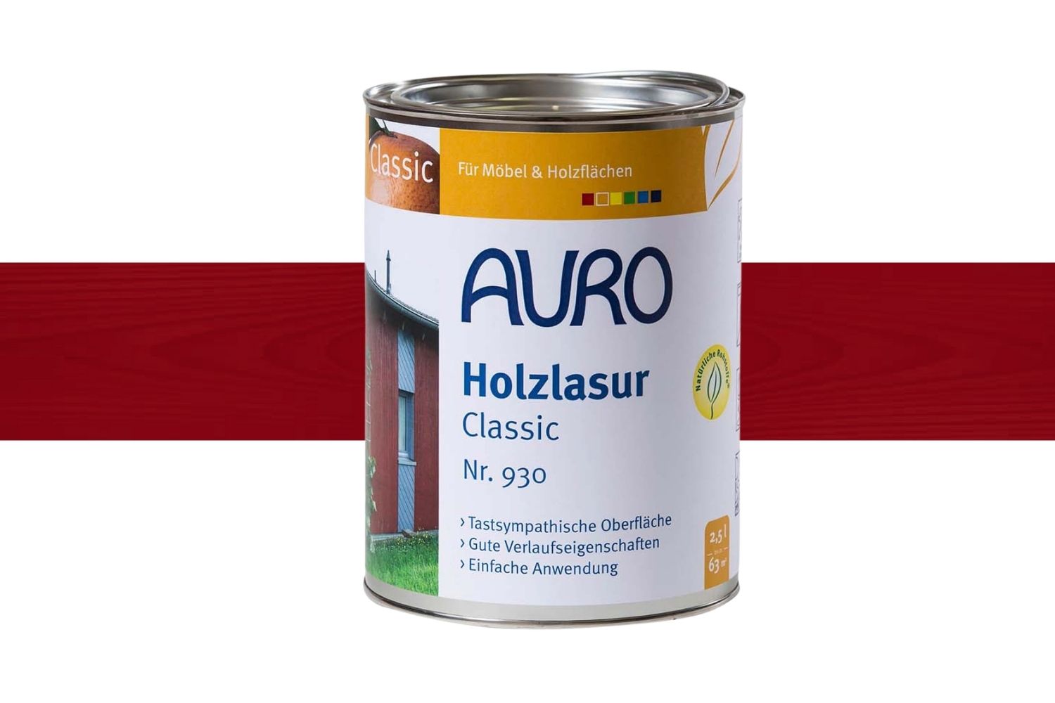 Auro Holzlasur Classic Nr. 930 - Dunkelrot