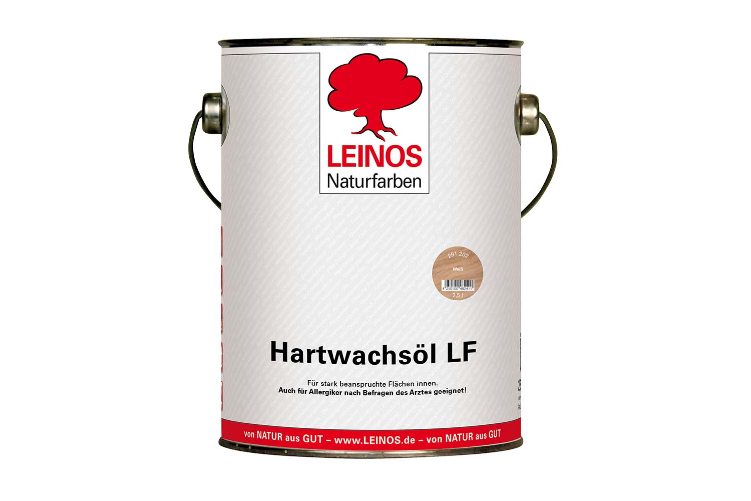 Leinos Hartwachsöl lösemittelfrei 291 Weiß