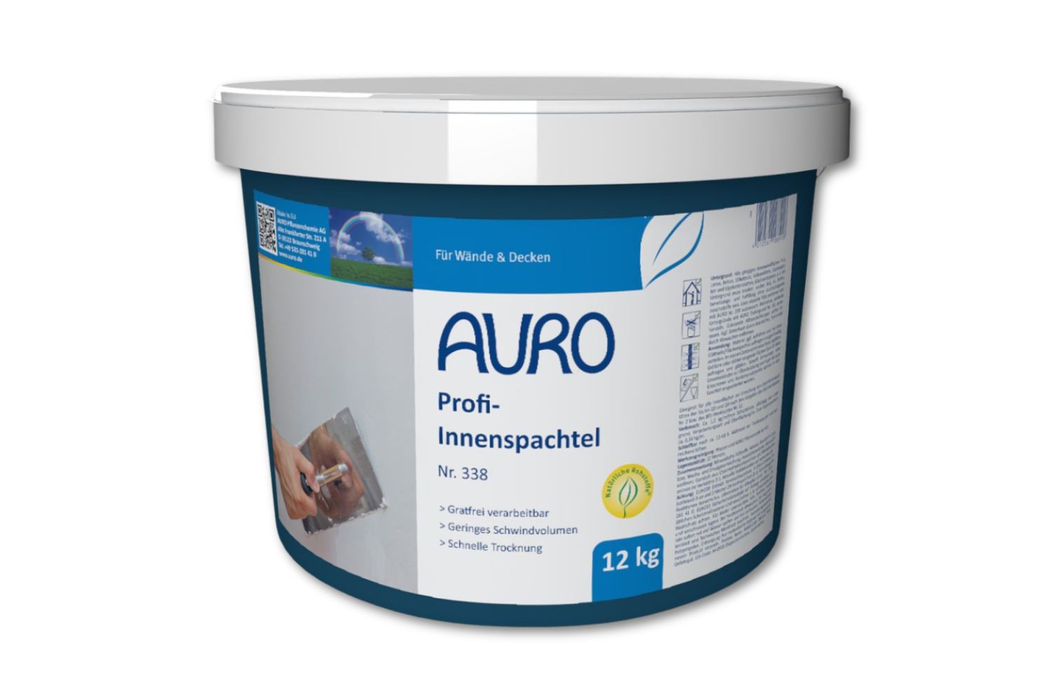 Auro Profi-Innenspachtel Nr. 338 3,6 kg