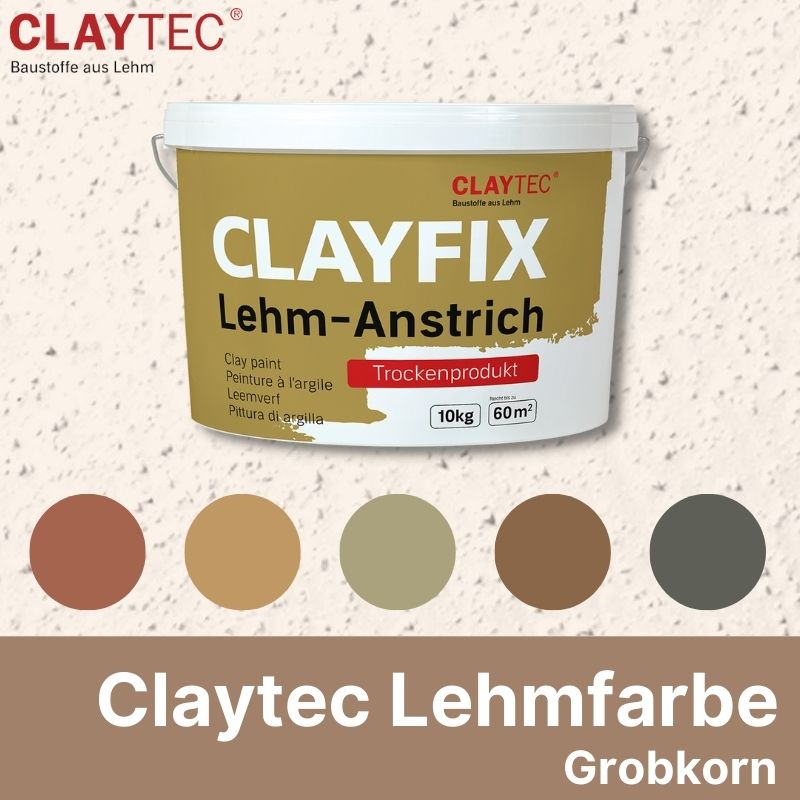 Claytec Lehm-Anstrich Grobkorn