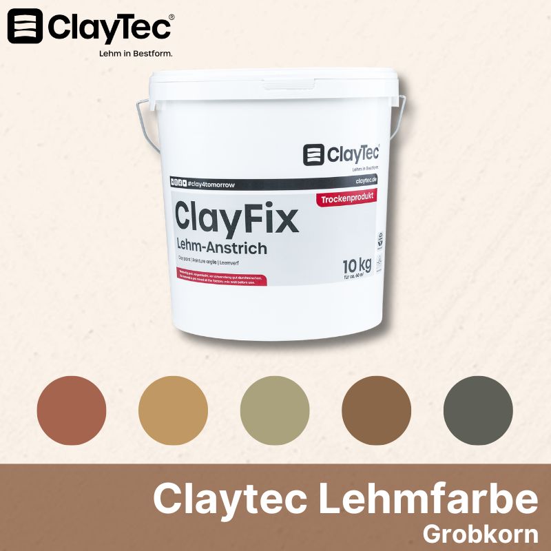 Claytec Lehm-Anstrich Grobkorn