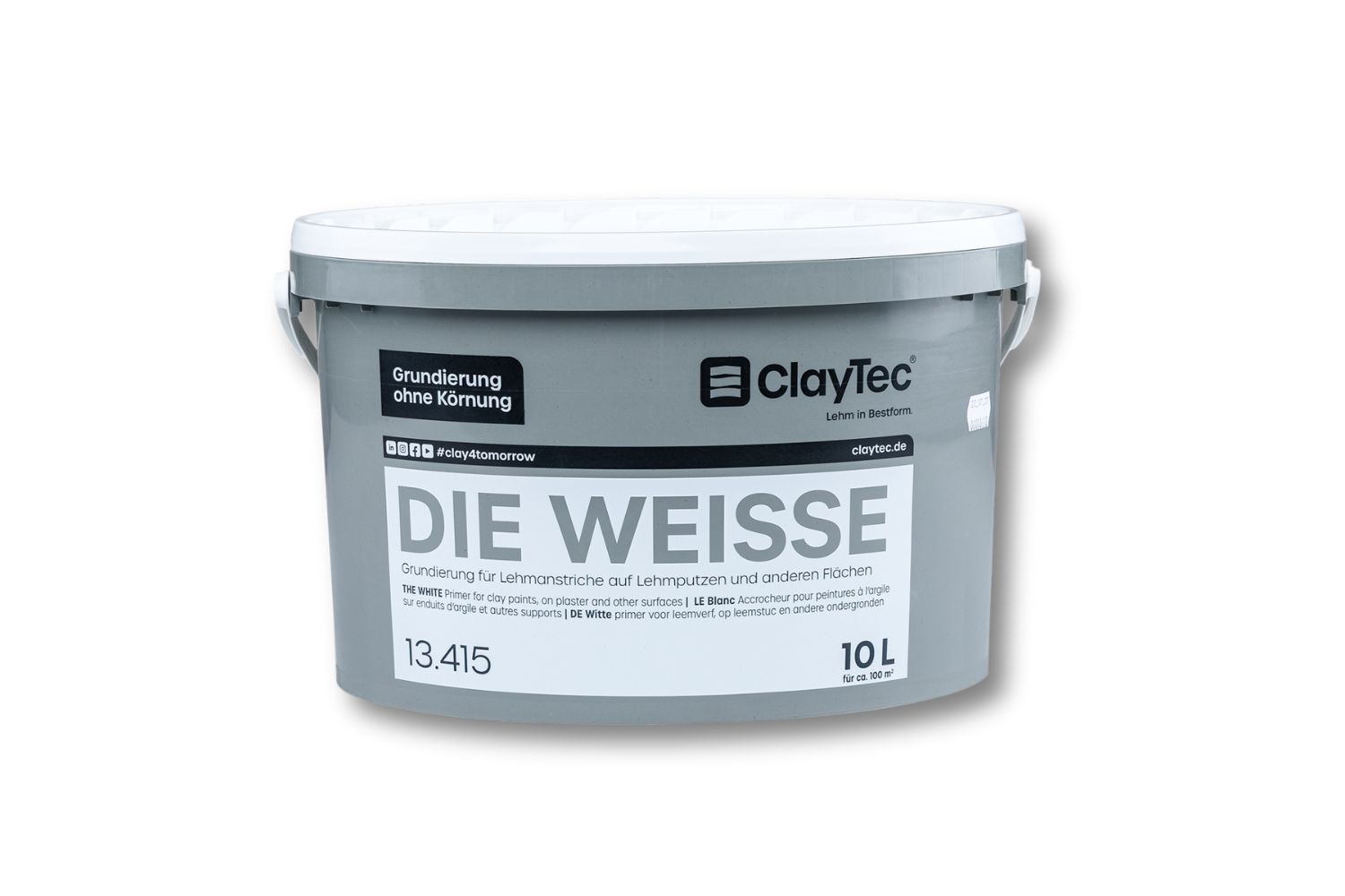 Claytec Grundierung DIE WEISSE glatt
