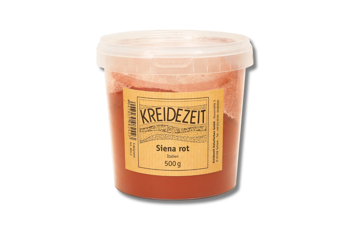 Kreidezeit Pigment Siena rot Italien