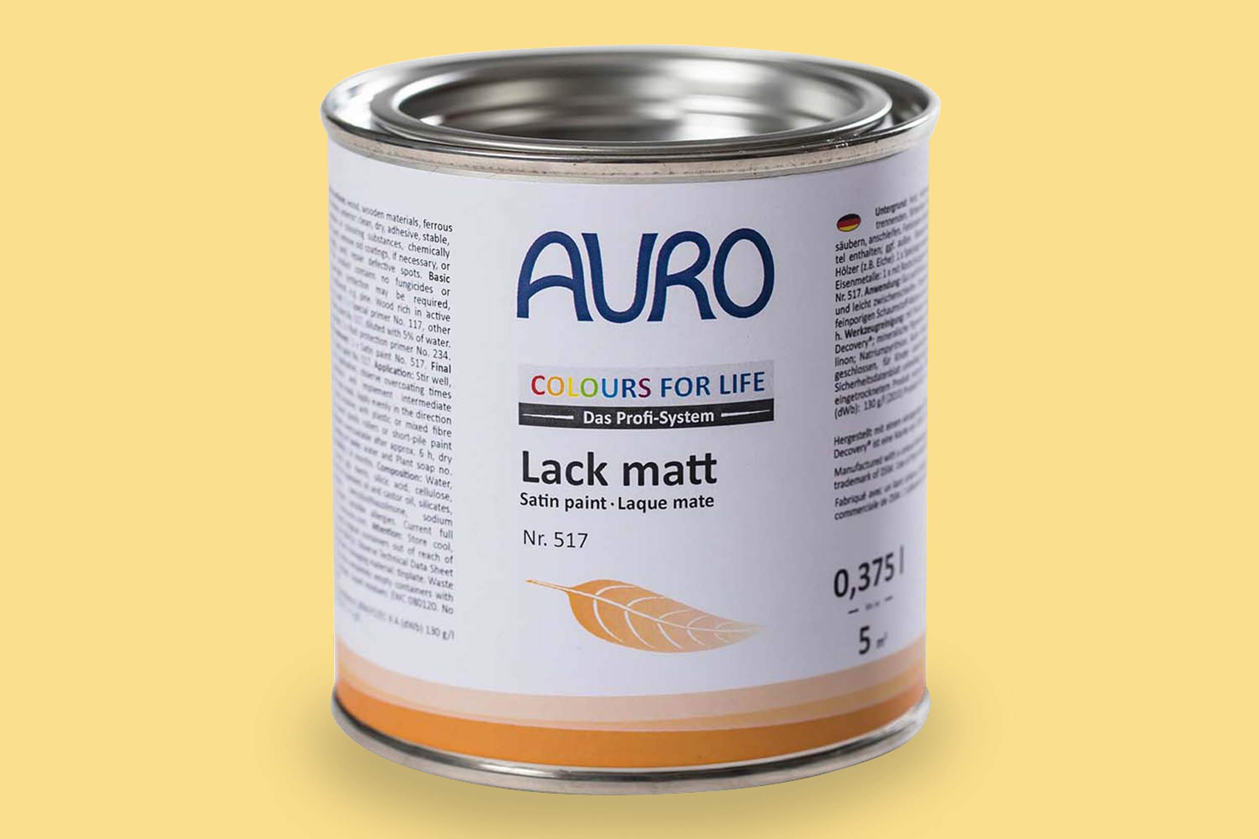 Auro Lack matt Nr. 517 Gelbtöne Colours for Life