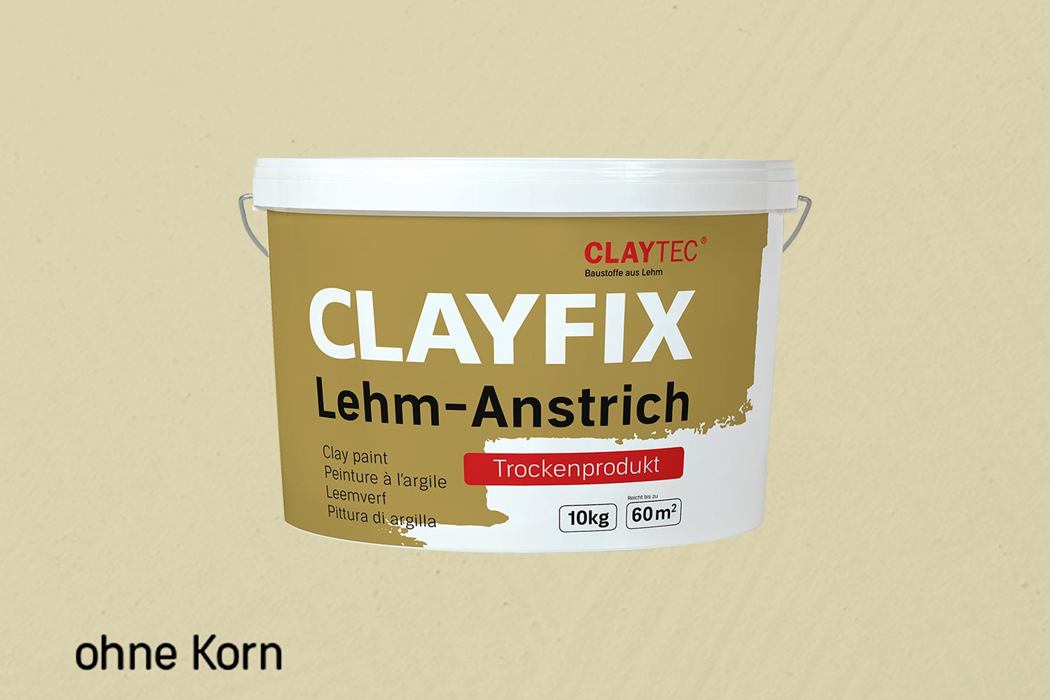 Claytec Clayfix Lehm-Anstrich ohne Korn