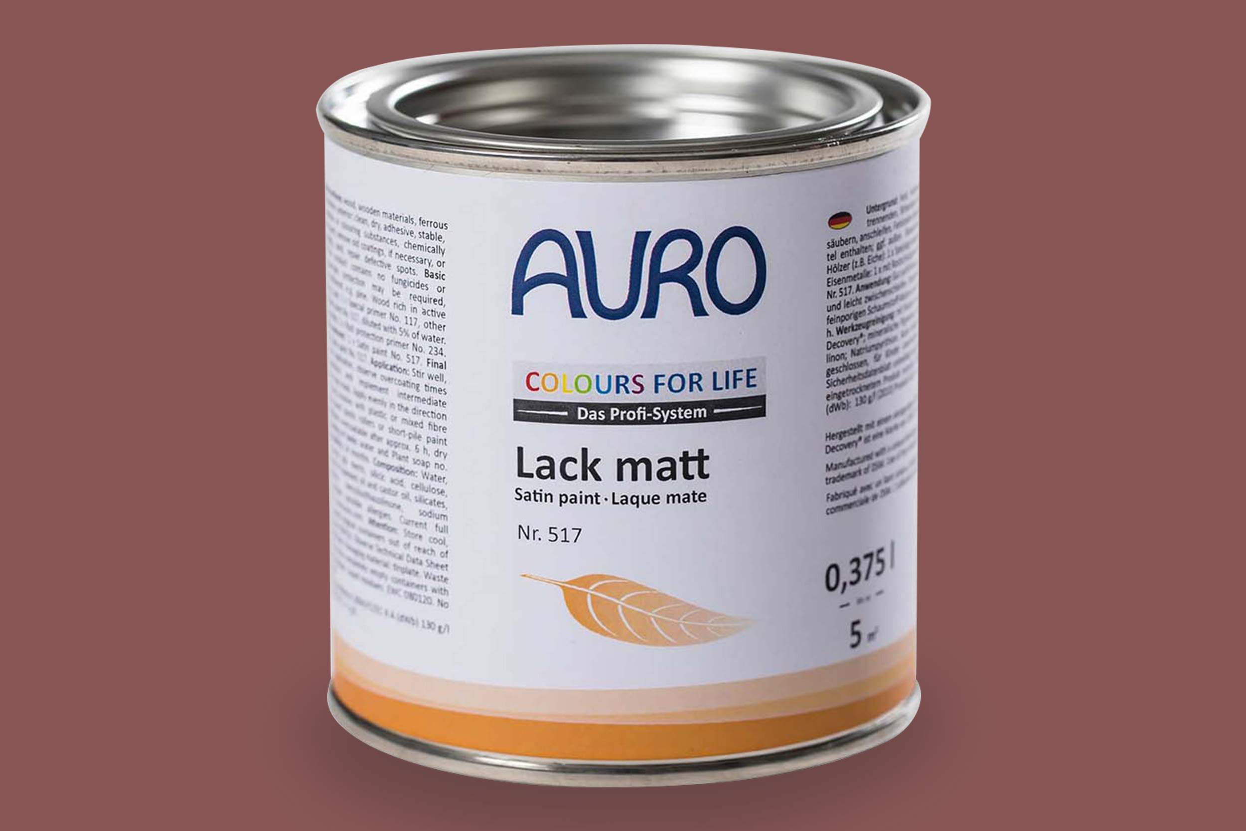 Auro Lack matt Nr. 517 Rottöne Colours for Life