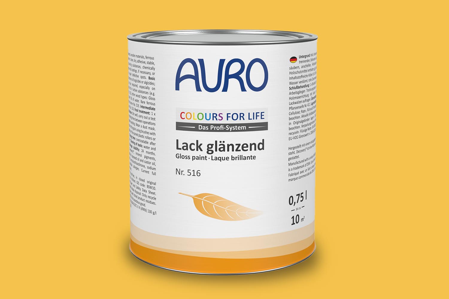 Auro Lack glänzend Nr. 516 Gelbtöne Colours for Life