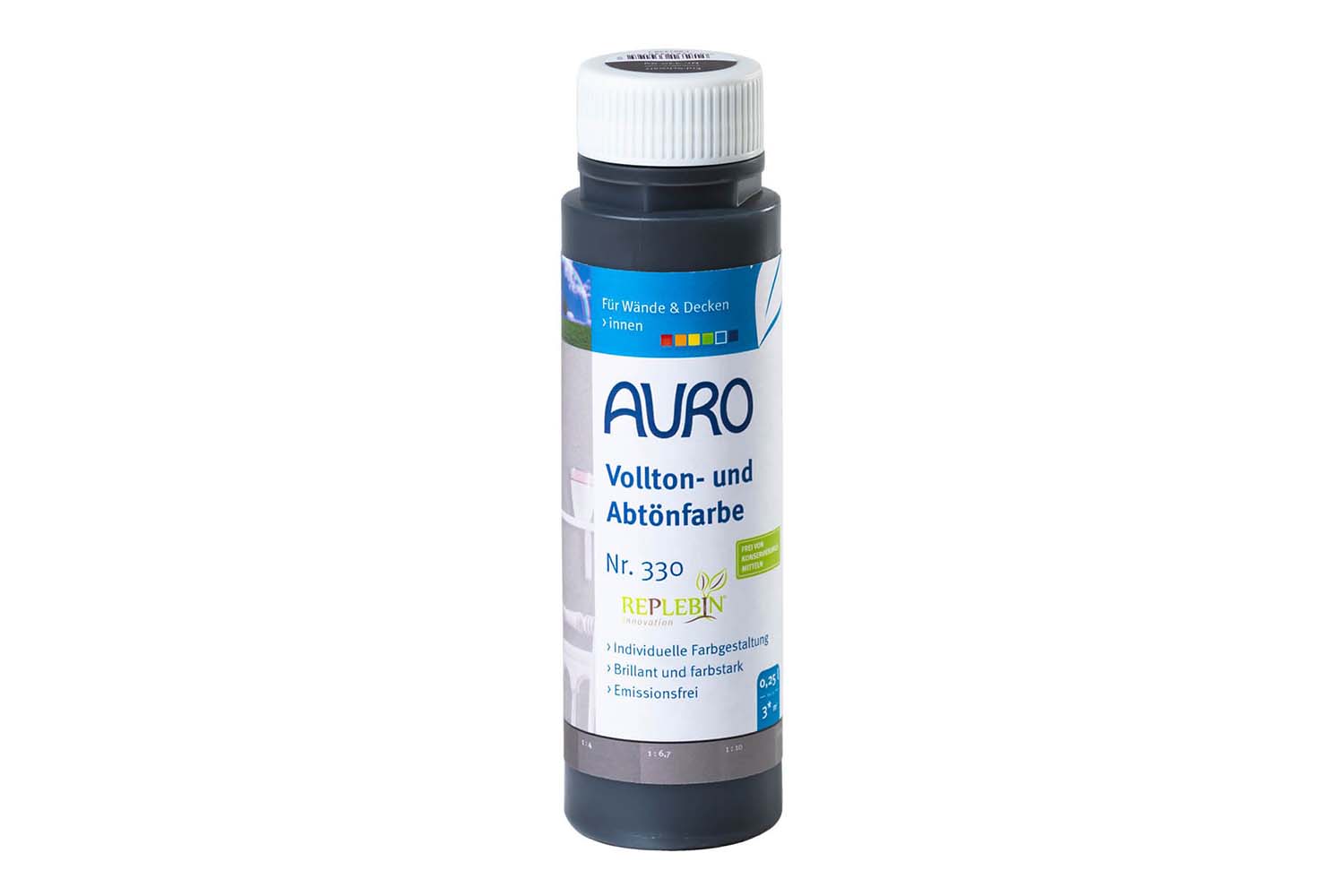 Auro Vollton- und Abtönfarbe Nr. 330 - Erd-Schwarz Auro Vollton- und Abtönfarbe Nr. 330 - Erd-Schwarz