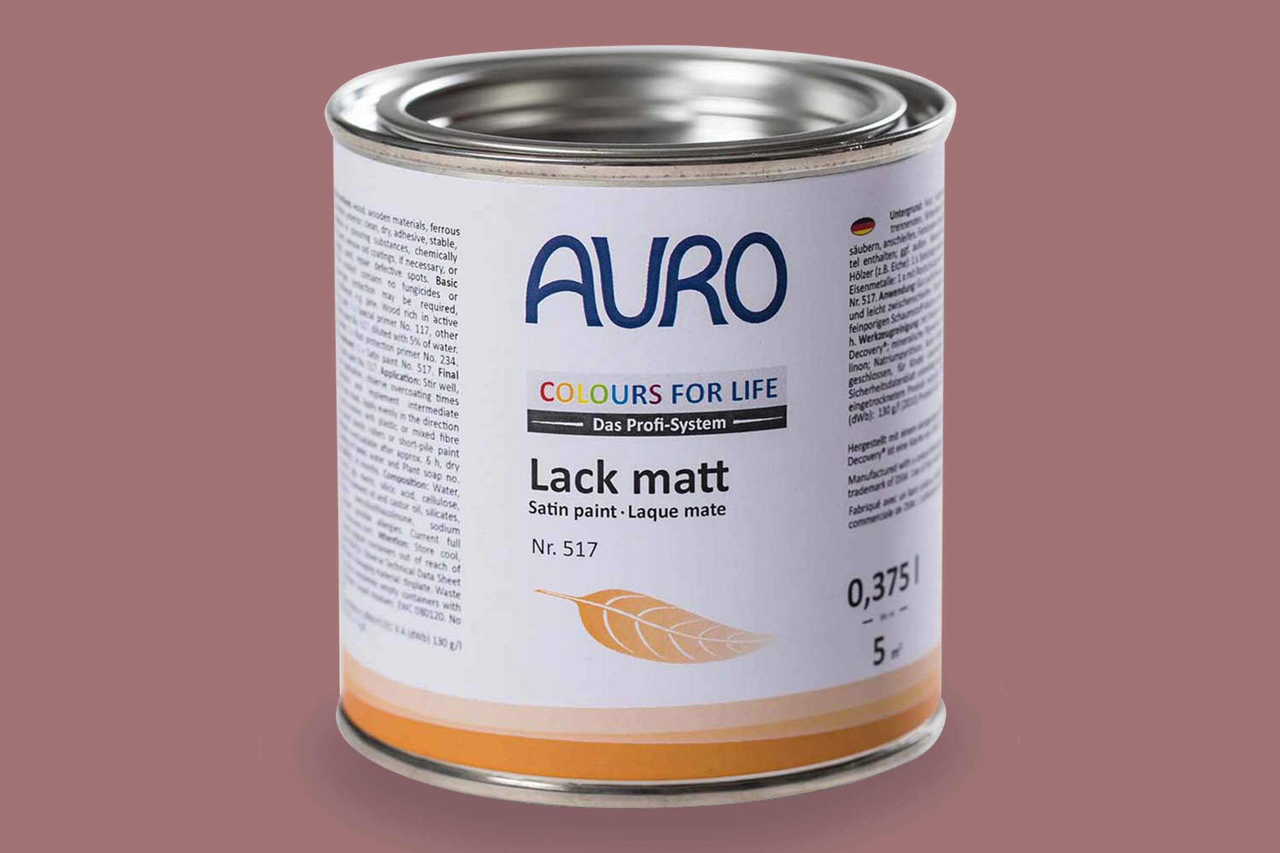 Auro Lack matt Nr. 517 Rottöne Colours for Life