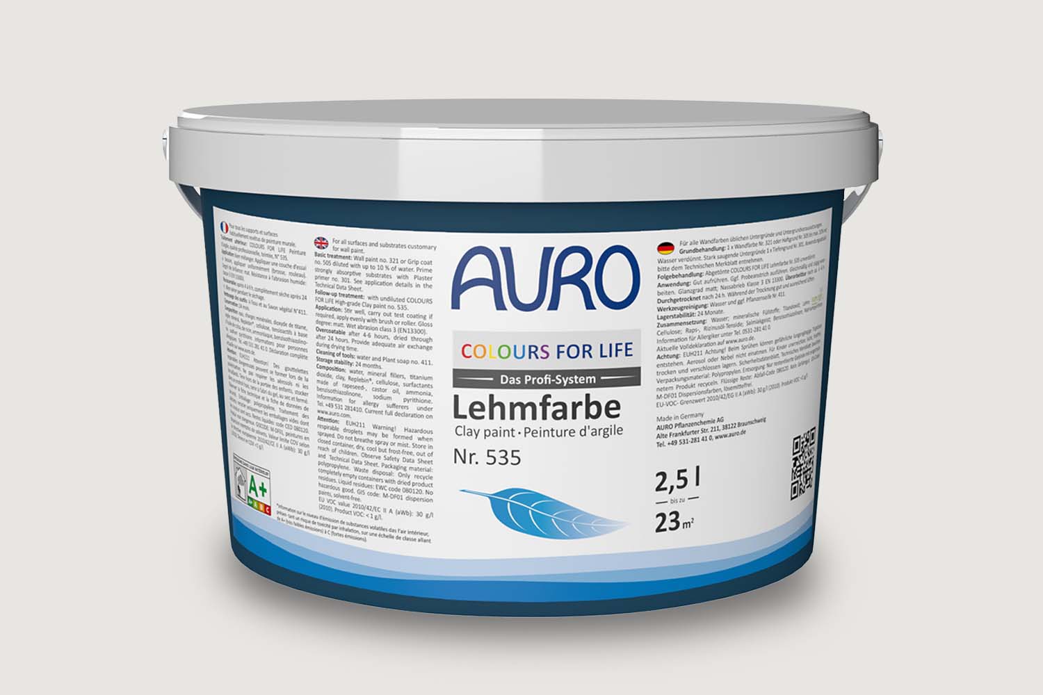 Auro Profi-Lehmfarbe Nr. 535 Weißtöne Colours For Life 