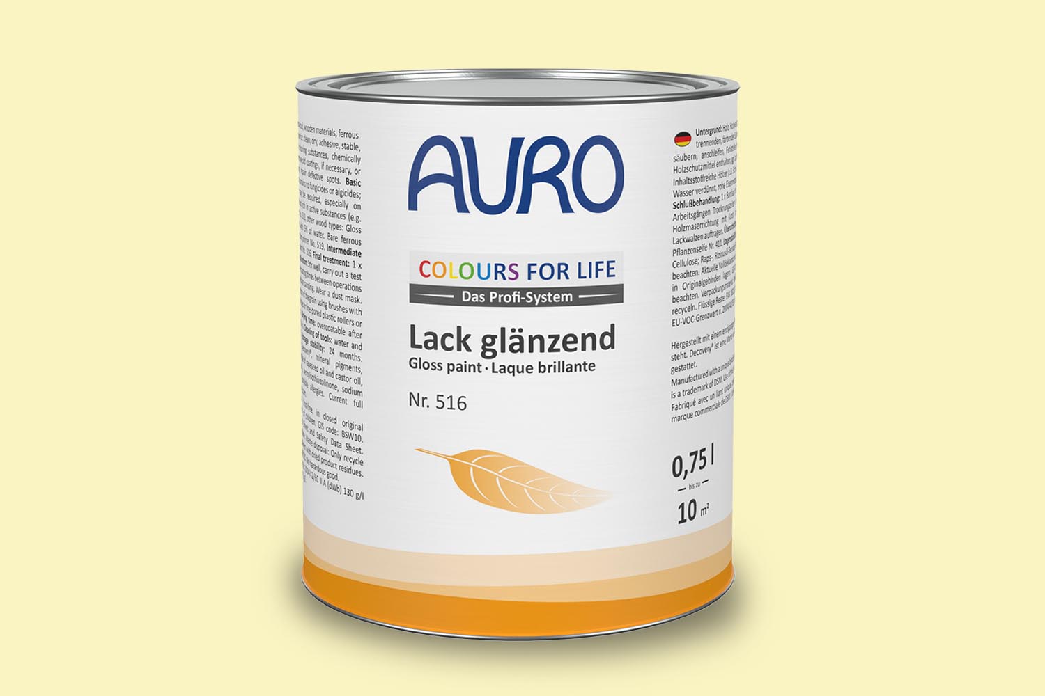 Auro Lack glänzend Nr. 516 Gelbtöne Colours for Life