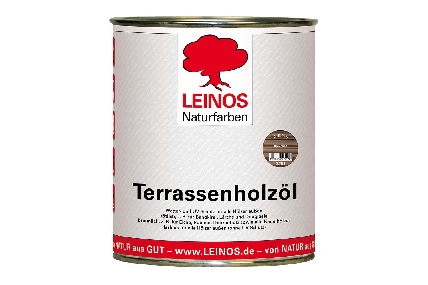Leinos Terrassenholzöl 236 Bräunlich