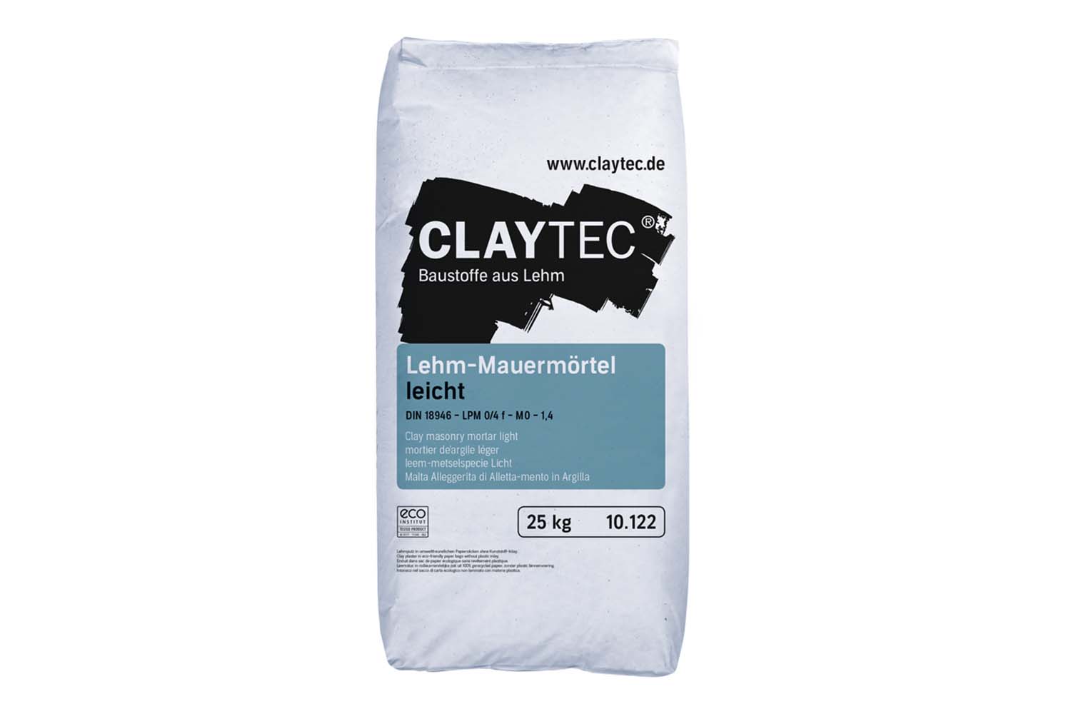 Claytec Lehm-Mauermörtel leicht