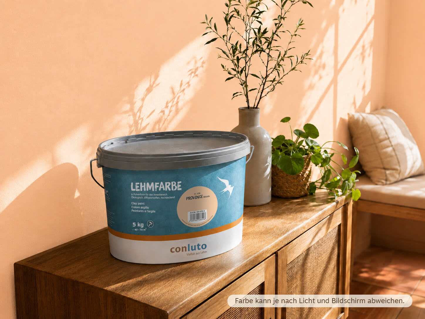conluto Lehmfarbe Provence rötlich