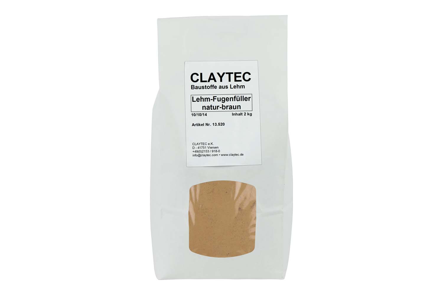 Claytec Lehm-Fugenfüller natur-braun 