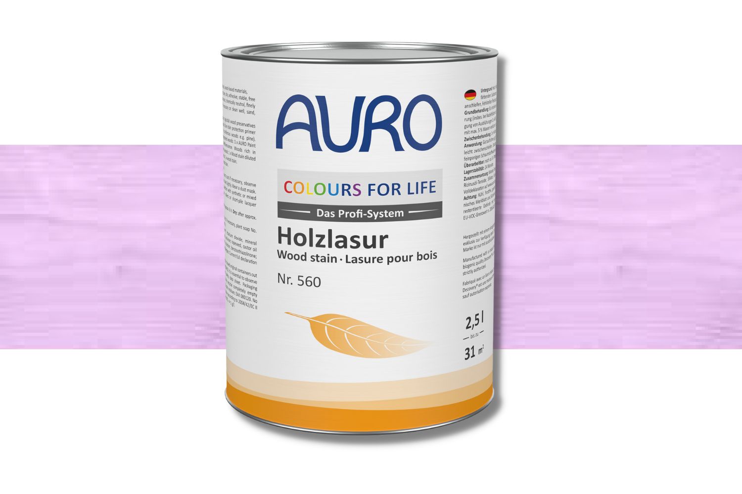 Auro Holzlasur Nr. 560 Colours for Life lila