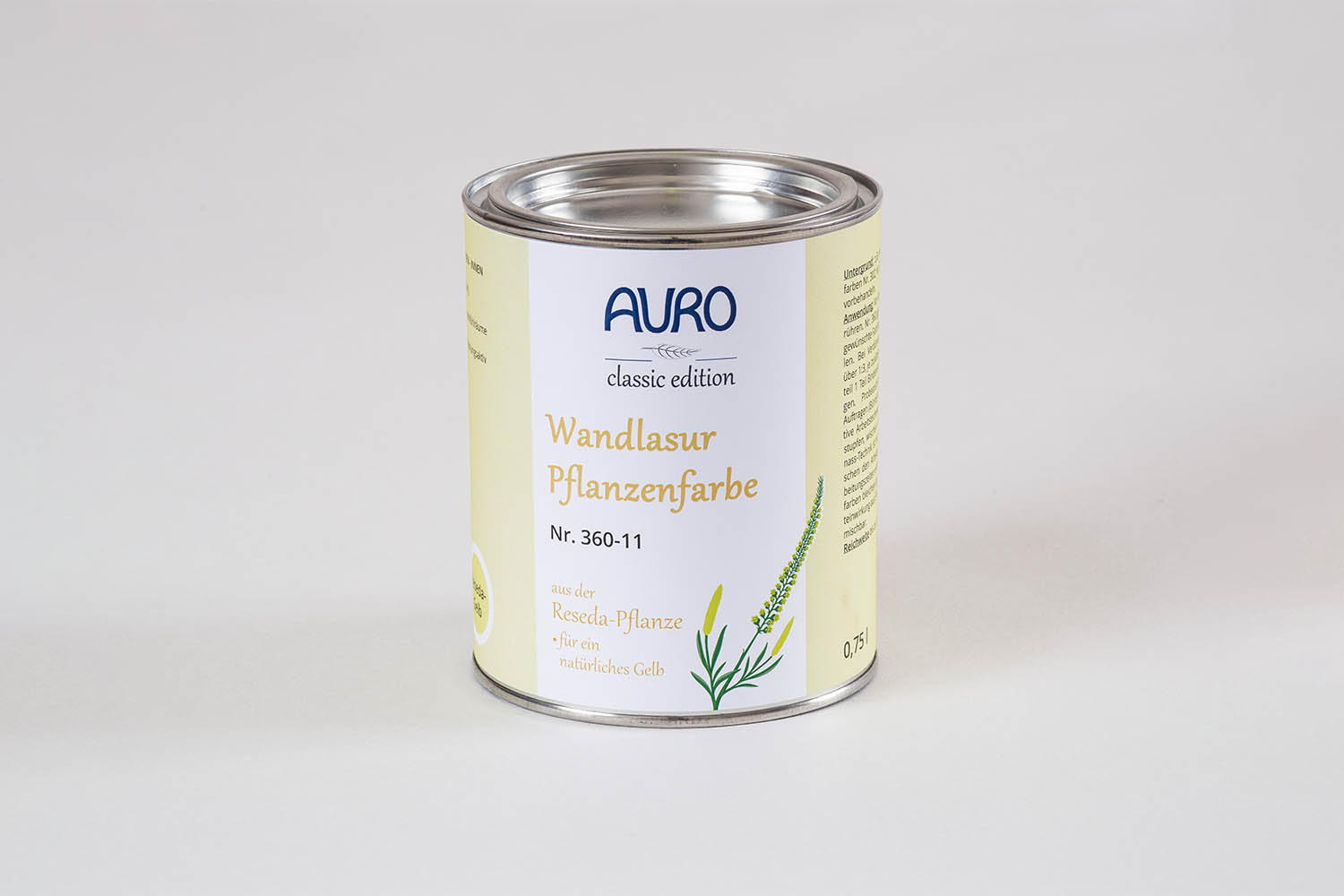 Auro Wandlasur-Pflanzenfarbe Nr. 360 - Reseda-Gelb