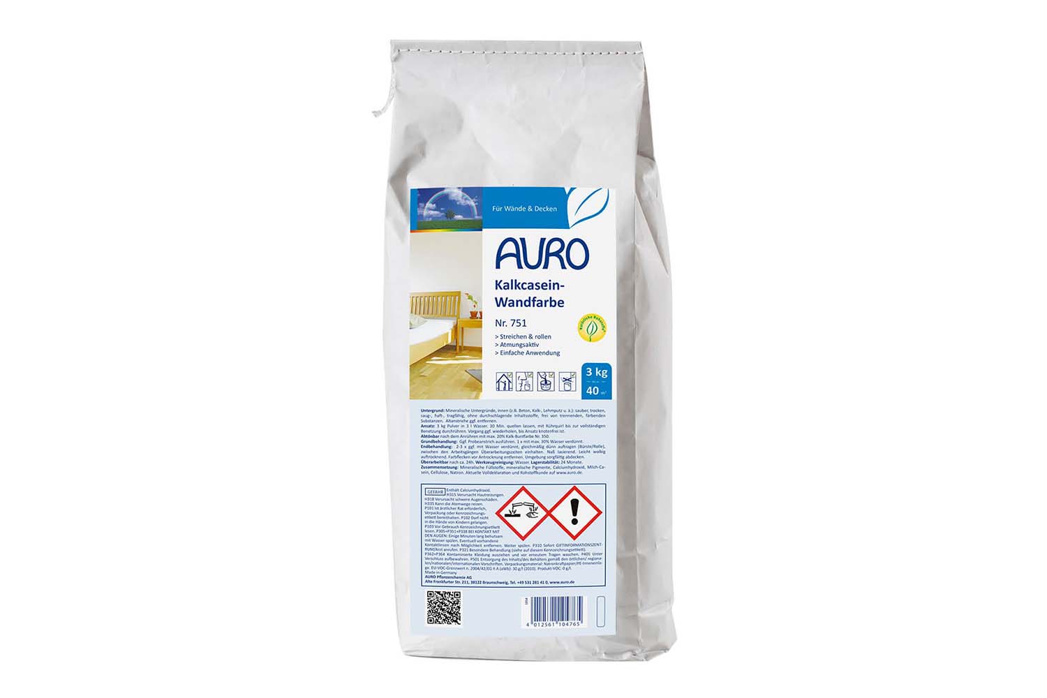 Auro Kalkcasein-Wandfarbe Nr. 751