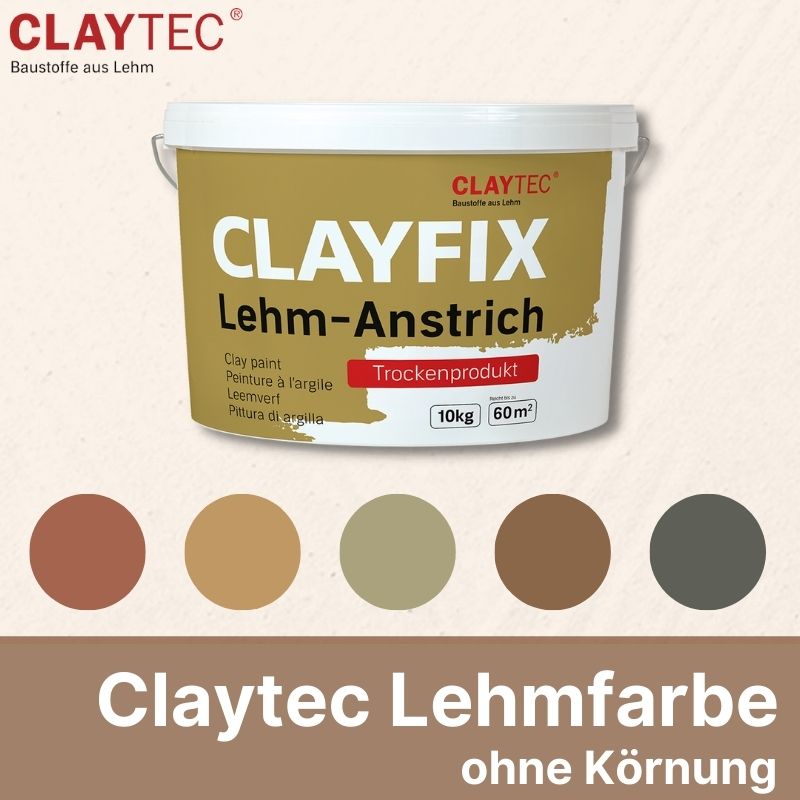 Claytec Lehm-Anstrich ohne Körnung