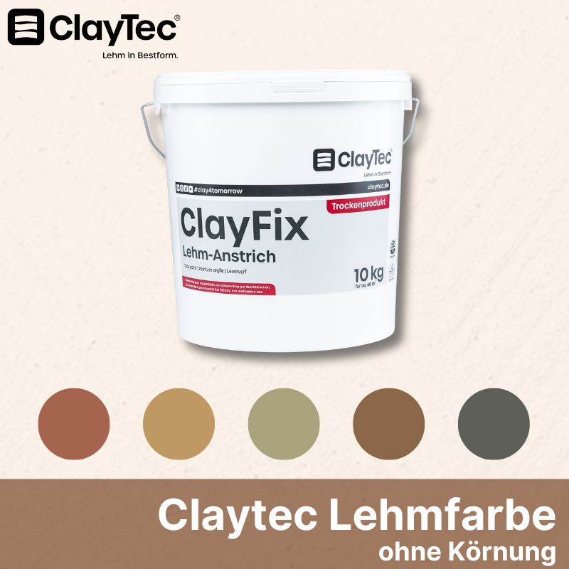 Claytec Lehm-Anstrich ohne Körnung