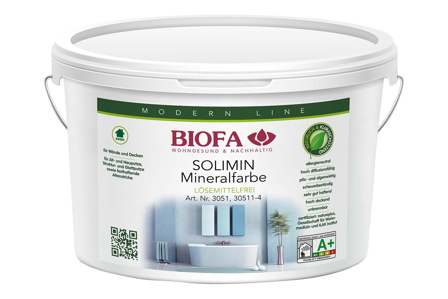 Biofa SOLIMIN Mineralfarbe, weiß