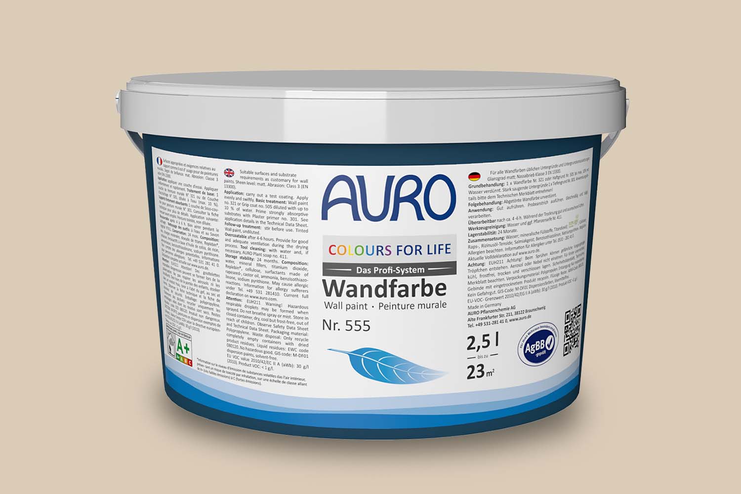 Auro Wand- und Deckenfarbe Nr. 555 Soft Tones Colours For Life