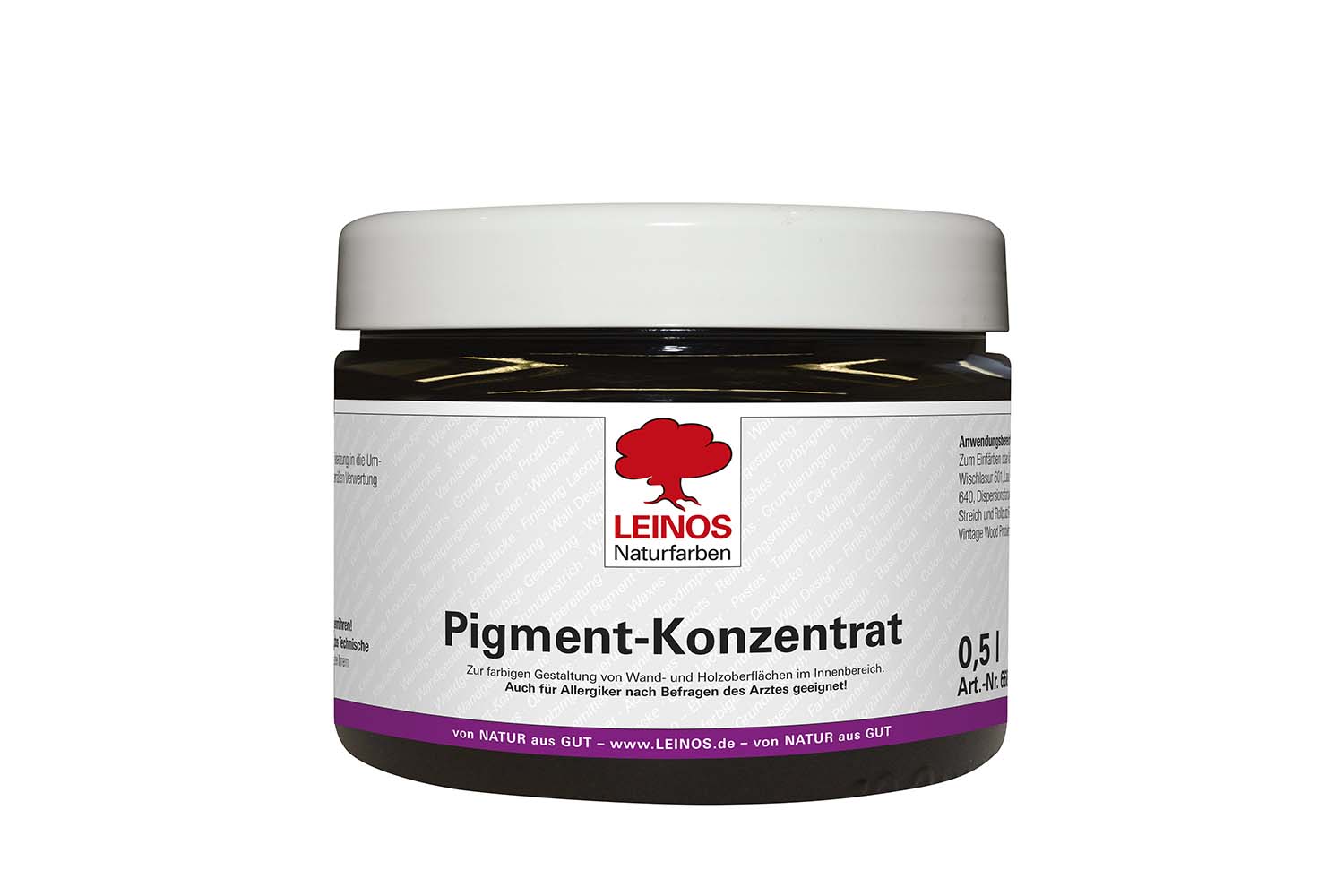 Leinos Pigment-Konzentrat 668 Ebenholz-Schwarz