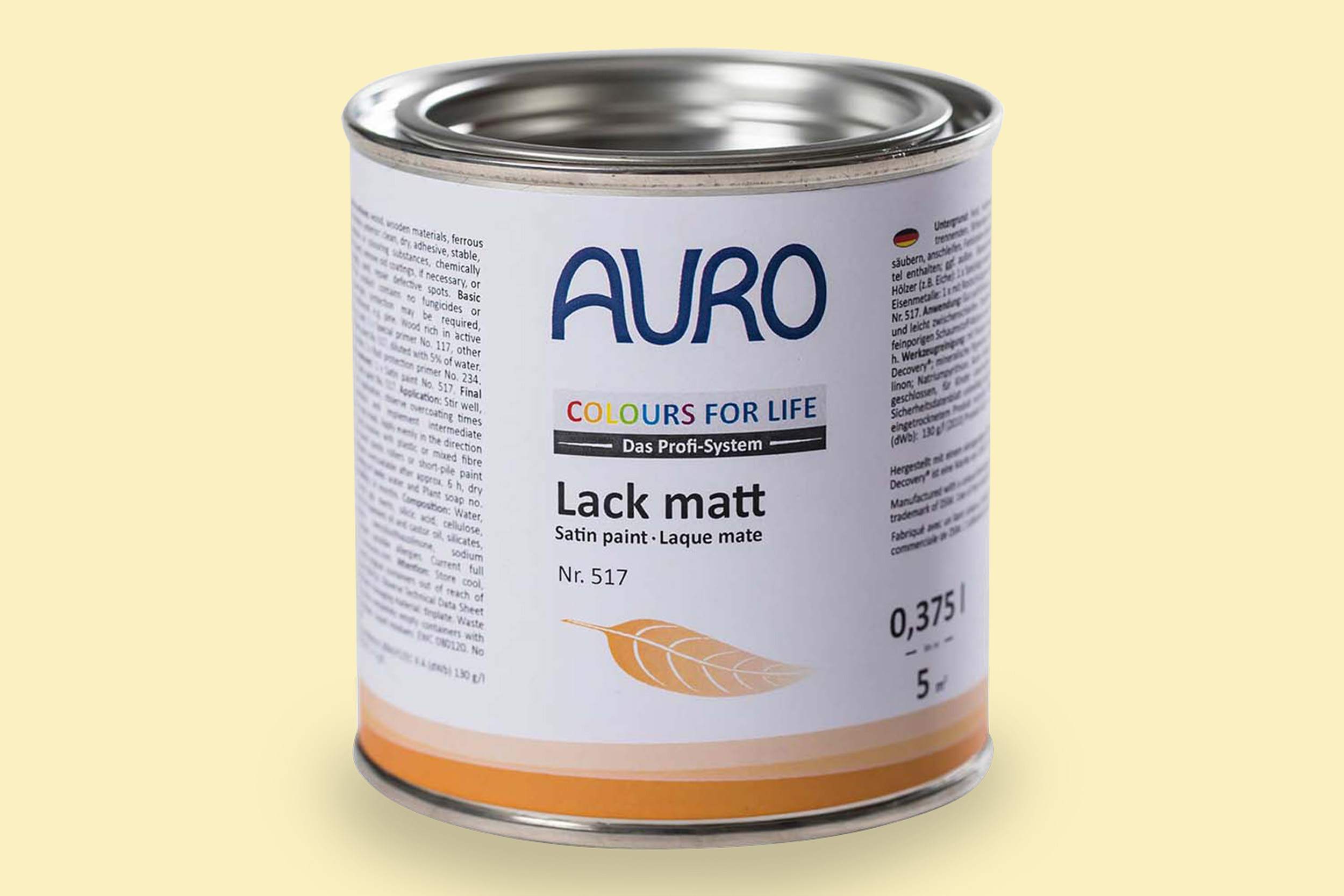 Auro Lack matt Nr. 517 Gelbtöne Colours for Life