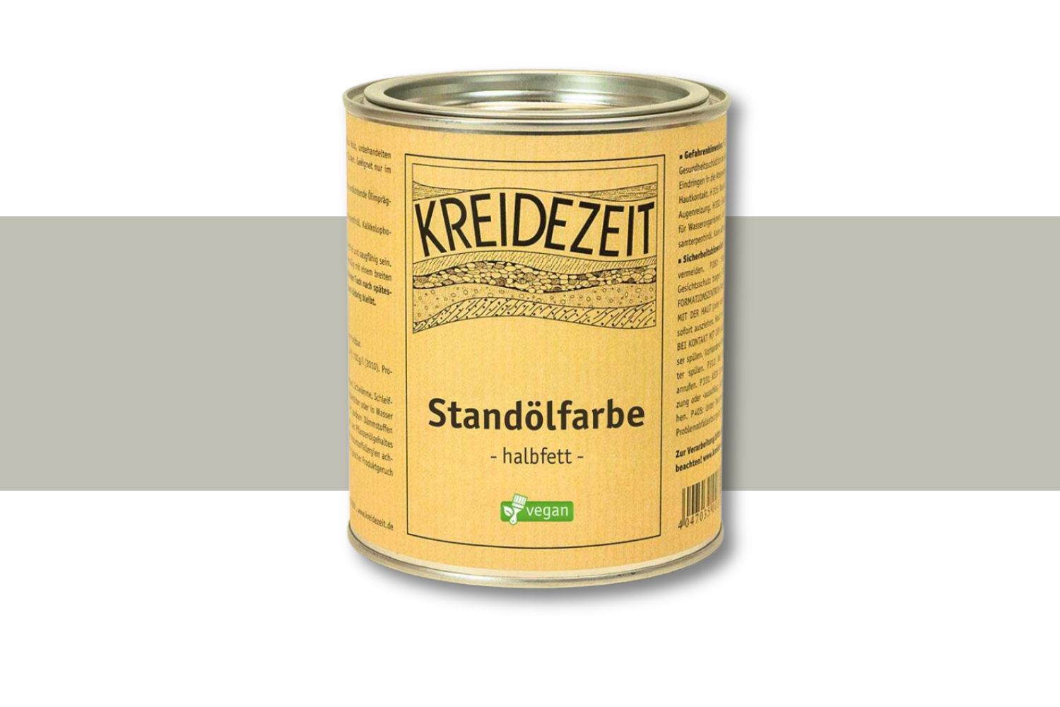 Kreidezeit Standölfarbe halbfett grau