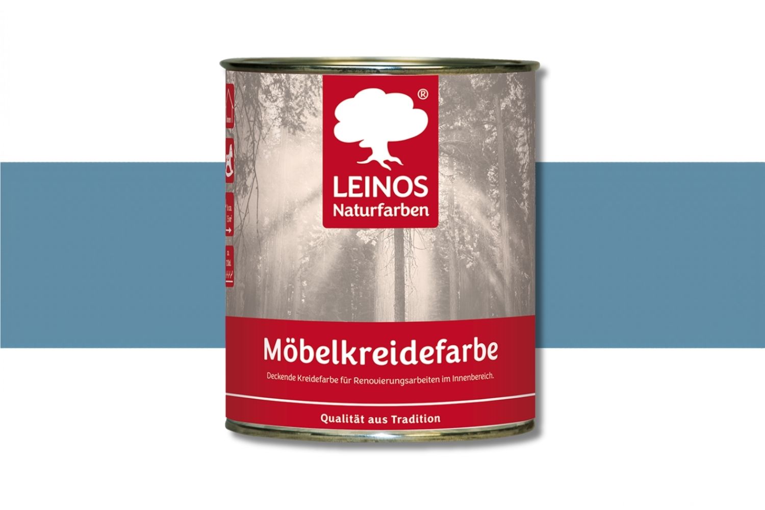 Leinos Möbelkreidefarbe 637 Pazifikblau