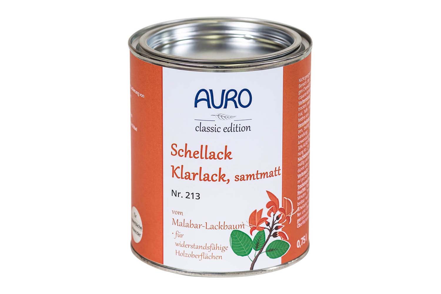 Auro Schellack-Klarlack samtmatt Nr. 213